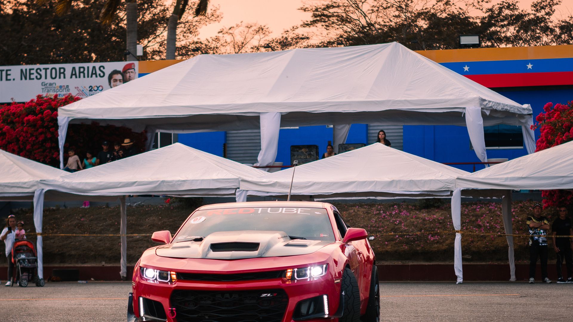 Red Chevrolet Camaro